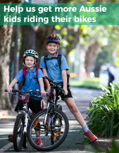 Help us get more Aussie kids riding their bikes